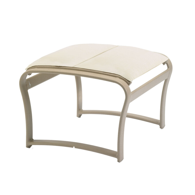 Shoreline Padded Sling Ottoman California Patio Outdoor Patio Furniture