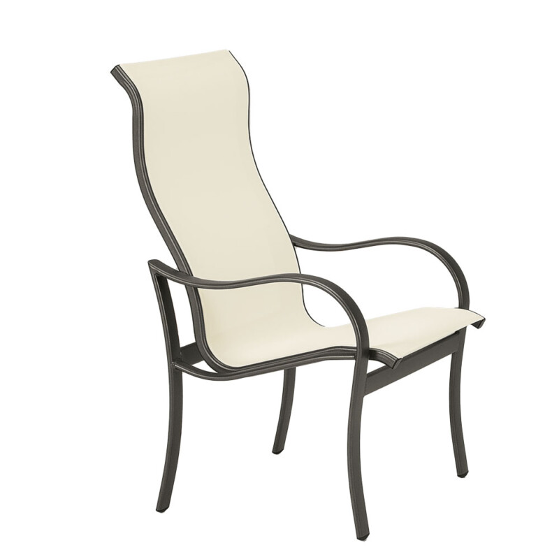 Shoreline Sling High Back Dining Chair California Patio Outdoor