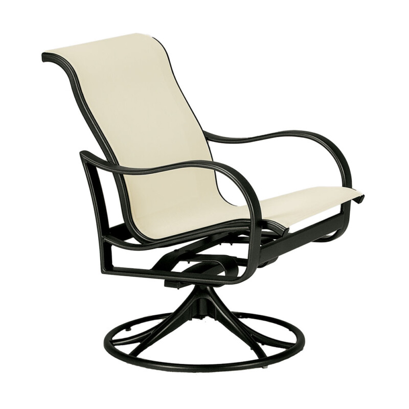 Shoreline Sling Low Back Swivel Rocker California Patio