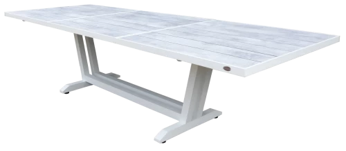 amaka extension table alumunum white